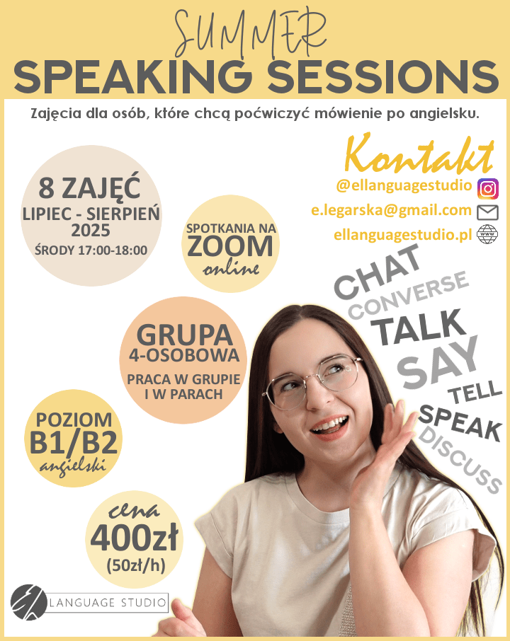 Summer Speaking Sessions - ulotka